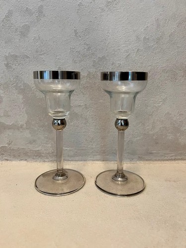 Vintage tall sherry glasses