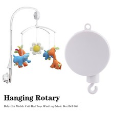 Rotary Baby Cot Mobile Crib Bed Toy Wind-up Music Box Infant Bell Toy Hanging UK