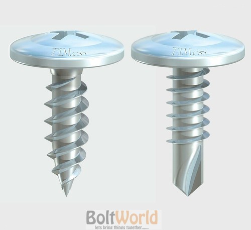 Zinc drywall wafer head screws - drywall,