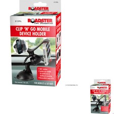 NEW CAR CLIP 'N' GO MOBILE PHONE SAT NAV HOLDER WINDSCREEN DASHBOARD ROTATING