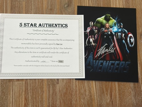 Stan lee autographed - autographed, 8x10