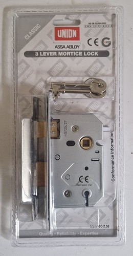 Union 2277 lever - 3, mortice