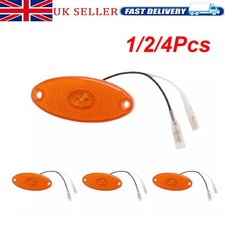 12V CARAVAN MOTORHOME AMBER OVAL LED SIDE MARKER LAMP LIGHTS FOR JOKON SMLR2012