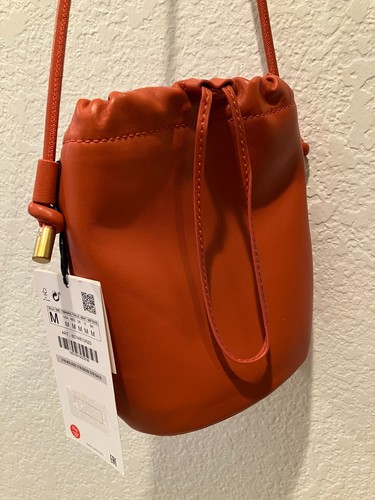 Zara orange leather - , mini