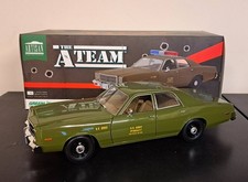 GREENLIGHT 1/18  THE A-TEAM 1977 PLYMOUTH FURY U.S. ARMY POLICE 19053 -NO LIGHTS