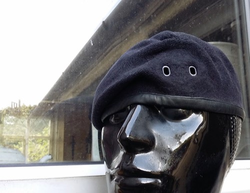 Royal navy beret wool - royal, vtg