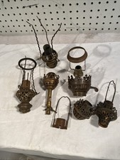 Oil lamp parts ASSORTED MIXED LOT Antique Vintage Gas Burner Aladdin?