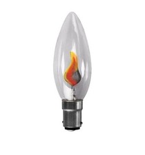 3W Clear Flicker Flame Candle
