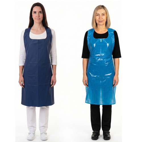 1000 blue disposable aprons - 1000,