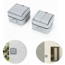 Outdoor Storm Resistant Weatherproof Waterproof IP66 1 Gang 2 Gang Light Switch