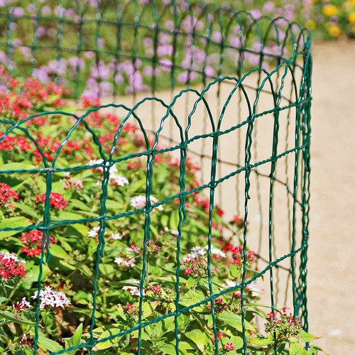 Garden border fence - green, pvc