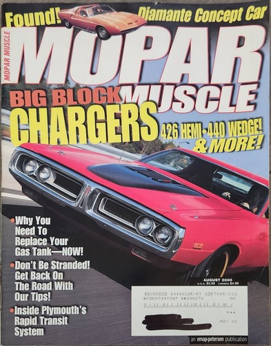 Mopar muscle magazine august - magazine,