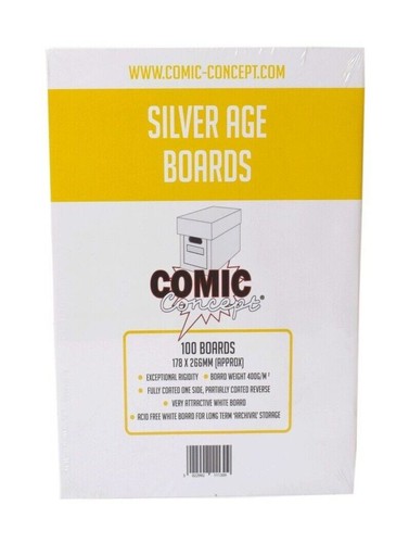 Silver age comic - age, backing