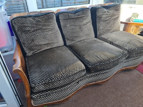 Bergere rattan antique - antique, 3