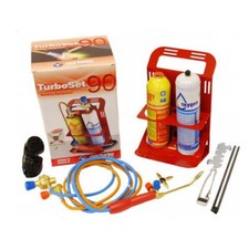 Portable Brazing Lead Welding Kit Oxy Turbo 90 Set With Cylinders *Next Day DPD*