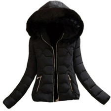 Womens Faux Fur Hooded Jacket