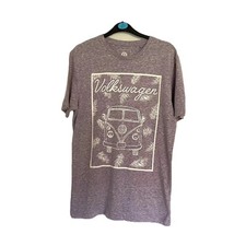 Next Small V W Camper van TShirt Mens Grey Mauve DUB  T1 T2 T3 Transporter