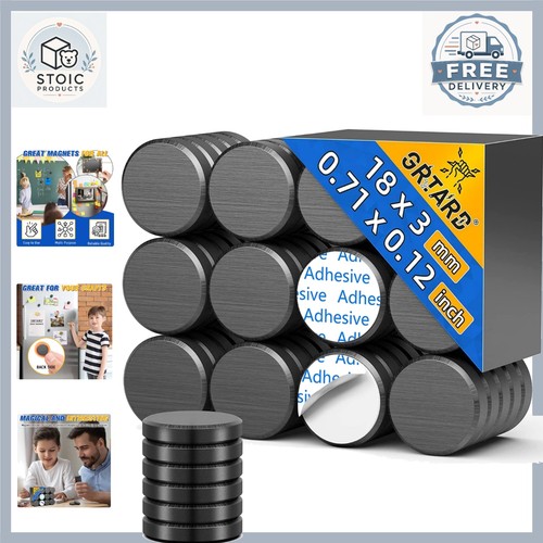 Gray round ceramic - magnets, 20