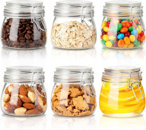 Clip top glass jars 500ml - jars,
