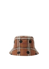 Burberry Polka Dot Check Cotton Bucket Hat
