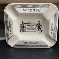 Old Rare Vintage Abdulla Cigarettes Advertising Ashtray IN PRISTINE CONDITION.