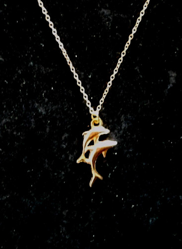 Dolphin charm pendant - charm,