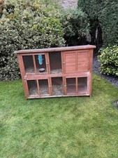 Large Wooden Rabbit Hutch With Matching Run 