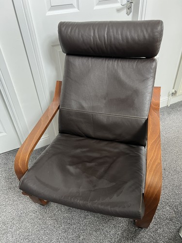 Ikea poang chair walnut - ikea, with