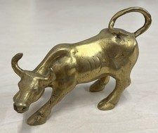 Cow Bull Brass Style Figurine 