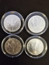 4 x 1oz Silver Royal Canadian