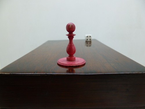 Bone chess pawn 32mm - bone, 32mm,