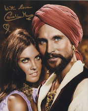 Caroline Munro Signed 8x10 Photo ~ The Golden Voyage of Sinbad Ray Harryhausen ,