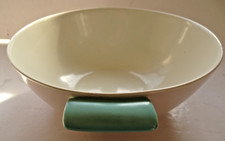 Poole Twin Tone 2 handled Bowl - Light Blue and Cream