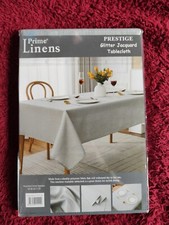 Rectangular Light Grey Table Cloth - 132x178cm Light Grey - NEW