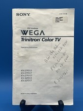 SONY Manual Trinitron WEGA