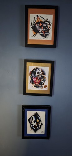 Joe ellis tattoo hand painted - joe,
