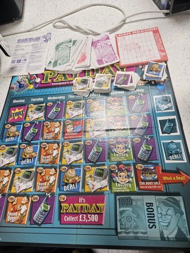 Waddingtons payday board game - board,