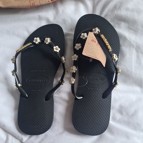 Havaianas slim fit black - black, daisy