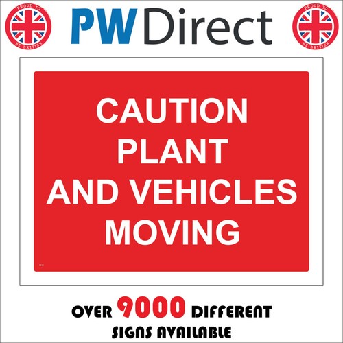 Sign caution plant and - plant,