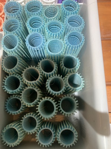 Vintage blue hair rollers - blue,
