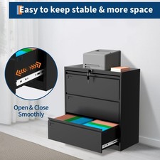 3-Drawer Lateral File Cabinet