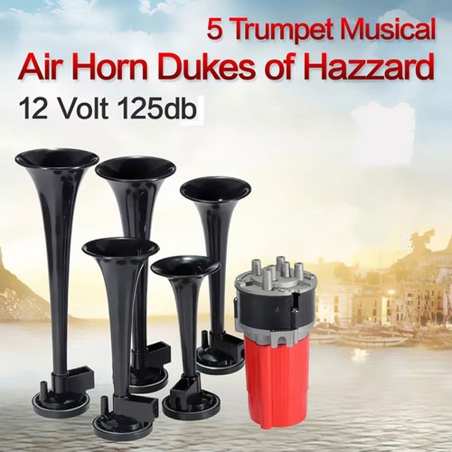 12v dixie musical air horns - 12v,