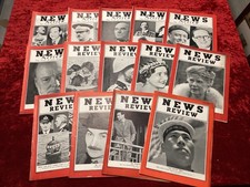News Review magazine Mar - June 1939 14 editions, WW2 History News Entertainment