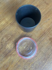 Black And Blum Storage Canister Screw Top Microwave Safe Excellent Cond.