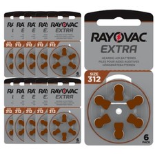 Rayovac size 312 hearing aid batteries