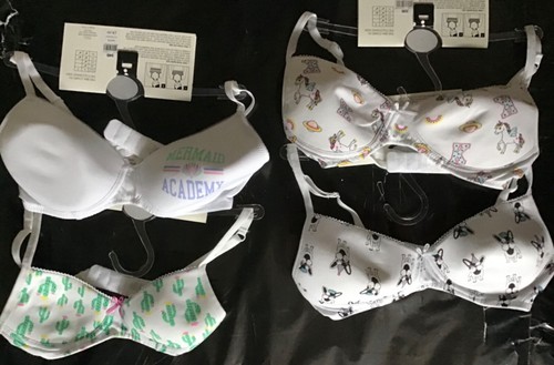 Girls white bra with - white,