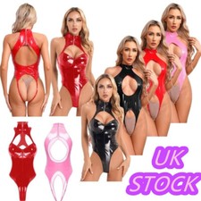 Women Wet Look PVC Leather