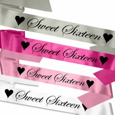 Sweet sixteen sash party - sash,