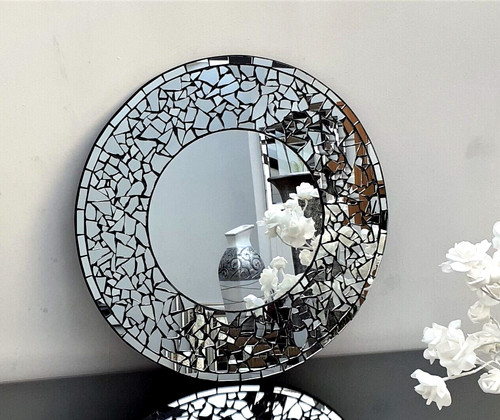 Handmade mosaic design round - mosaic,