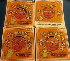 4 X 1970s Marx toys 78rpm My